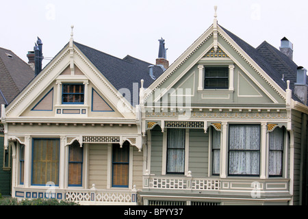 Painted Ladies am Alamo Square, San Francisco, California, Vereinigte Staaten von Amerika Stockfoto