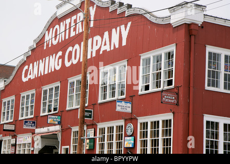 Die Monterey Canning Company aufbauend, Kalifornien, Vereinigte Staaten von Amerika Stockfoto