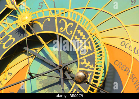 Prag Uhr - Prager Turmuhr 04 Stockfoto