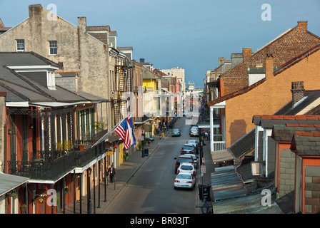 Toulouse Street im French Quarter von New Orleans, Louisiana, USA Stockfoto