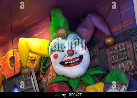 Phantasievolle Jester Abbildung im Shop der French Quarter von New Orleans, Louisiana, USA Stockfoto