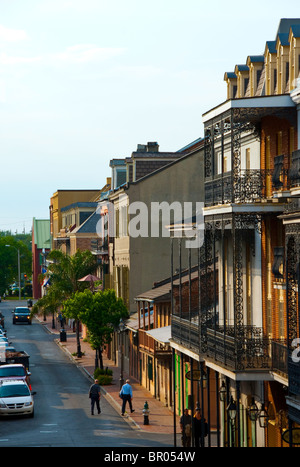 Toulouse Street im French Quarter von New Orleans, Louisiana, USA Stockfoto