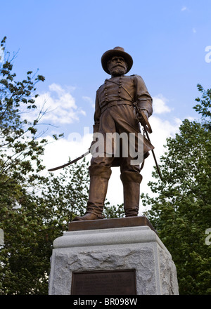 Bronzestatue von Alexander Hays - Gettysburg, Pennsylvania, USA Stockfoto