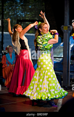 Flamenco-Tänzer Tunbridge Wells Mela Stockfoto