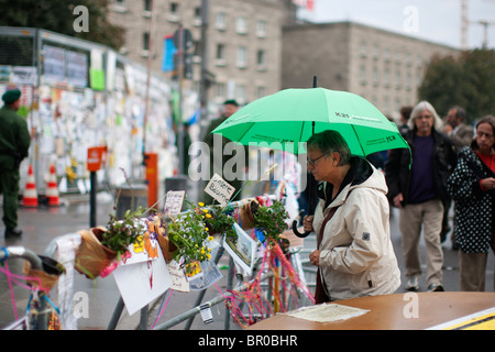 Protest gegen das Projekt Stuttgart 21 am Stuttgarter Hauptbahnhof Stockfoto