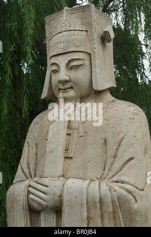 Statue der Heiligen Weg, um die Ming-Gräber Stockfoto