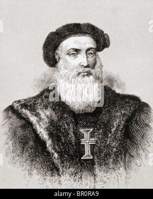 Vasco da Gama, 1. Graf von Vidigueira, c.1460 oder 1469 bis 1524. Portugiesischer Seefahrer und Entdecker. Stockfoto