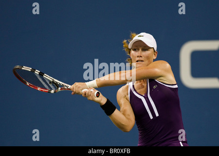 Samantha Stosur (AUS) im Wettbewerb bei der 2010 US Open Tennis Stockfoto