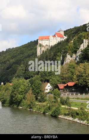 Burg Prunn auf dem Fluss Altmühl, Bayern, Deutschland, Europa. Foto: Willy Matheisl Stockfoto