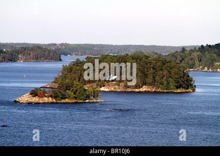 Inseln in den Schären von Stockholm in Stockholm, Schweden Stockfoto