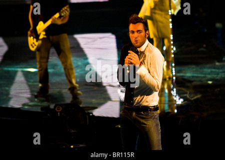 Marco Mengoni, X Factor 2010, Mailand, Italien Stockfoto