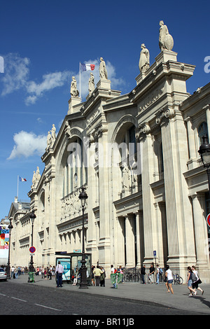 Paris, Gare du Nord, Hauptstraße Fassade. Stockfoto