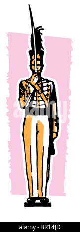 Ein Vintage-Stil-Image eines Soldaten Stockfoto