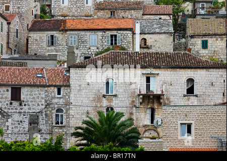 Kroatien Split Region dalmatinischen Riviera - Insel Hvar, Hvar Stadtarchitektur Stockfoto