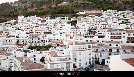 die weißen spanischen Hügelstadt von Mijas in Spanien Stockfoto