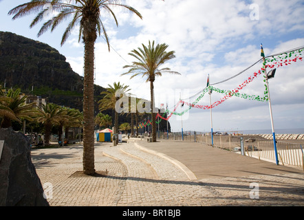 Ribeira Brava Promenade Stockfoto