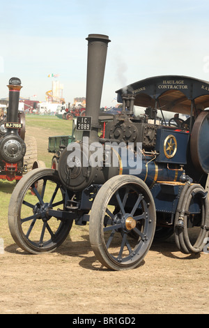 Dampfmaschinen Sie Zugmaschine an die Great Dorset Steam Fair in Blandford Forum Dorset Stockfoto