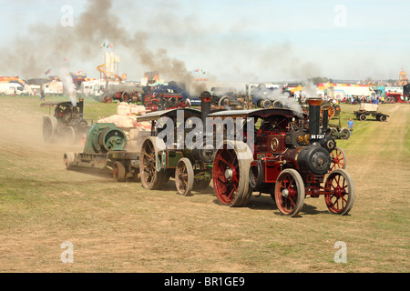 Die Great Dorset Steam Fair Dampfmaschinen Traktion bei der Display-arena Stockfoto