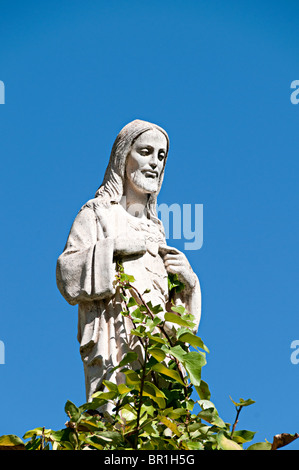 Schrein der Heiligen Jungfrau der Felsen Mijas Spanien Statue von jesus Stockfoto