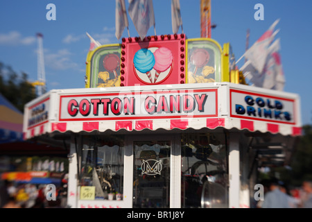 Lebensmittel-Hersteller Werbung auf der Midway an der Minnesota State Fair 2009. Stockfoto