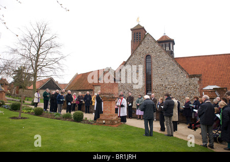 Ostergottesdienst am Schrein unserer lieben Frau von Walsingham, Norfolk Stockfoto