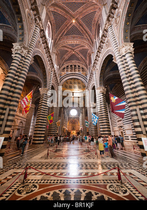 Innenansicht der Kathedrale von Siena in der Toskana, Italien. Stockfoto