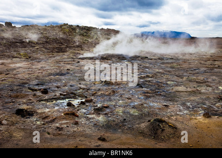 Namjafall, Hevrir, Island Stockfoto