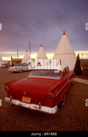 Wigwam Motel, Route 66, Holbrook in Arizona Stockfoto