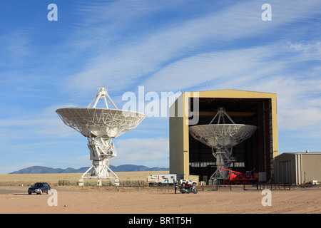 Riesigen Radioteleskop Gerichte in das Very Large Array, New Mexico. Stockfoto