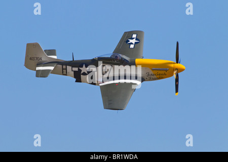 North American P51 Mustang Escort Kämpfer der USAF Stockfoto