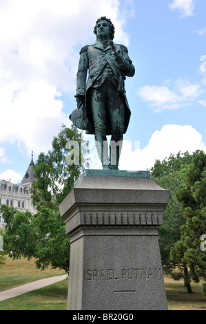 Statue von Israel Putnam, US-amerikanischer Offizier während des amerikanischen Unabhängigkeitskrieges, Hartford, Connecticut, USA Stockfoto