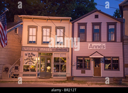 Metamora, Indiana - historische Strukturen, die jetzt speichert catering für Touristen eine Pre-Krieg-Dorf im Südosten Indiana. Stockfoto