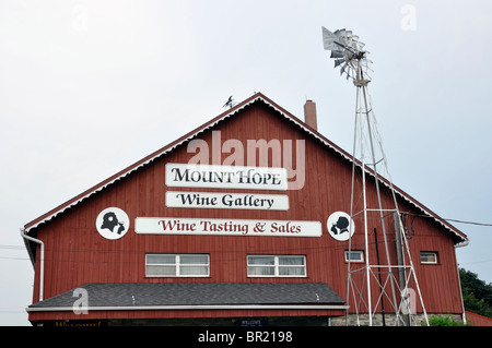 Mount Hope Wein Shop und Galerie in Vogel in der Hand, Amish Country, Pennsylvania, USA Stockfoto