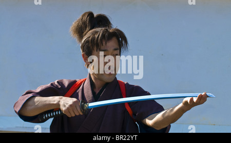 Kultur-Tag-Martial-Arts-Demonstrator in Tokio Japan Stockfoto