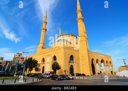 Beirut, Libanon: die Mohammed al Amin Moschee. Stockfoto