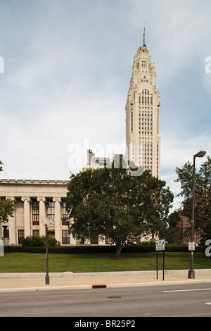 Die LeVeque Tower in der Innenstadt von Columbus Ohio Stockfoto