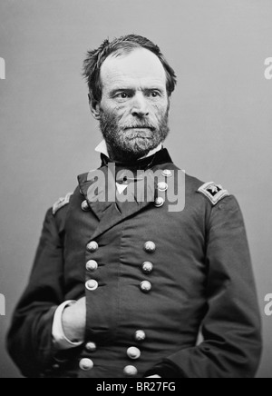 William Tecumseh Sherman (1820-1891) - Union Army General im amerikanischen Bürgerkrieg + Kommandierender General der US Army 1869-1883. Stockfoto