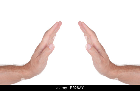 menschlichen männlichen Hand-Konzept, isoliert Stockfoto