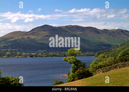 Loweswater fiel und südwestlichen Ende des Crummock Wasser, Lake District, Cumbria Stockfoto