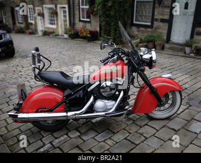 Indischer Vintage-Motorzyklus Stockfoto