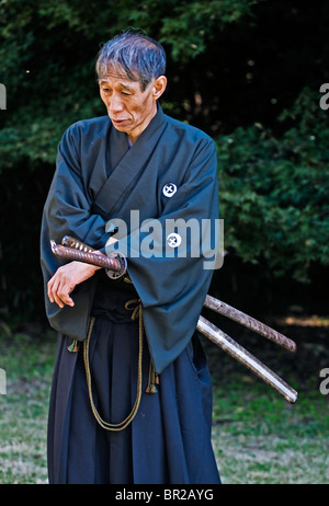 Kultur-Tag-Martial-Arts-Demonstrator in Tokio Japan Stockfoto