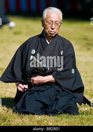 Kultur-Tag-Martial-Arts-Demonstrator in Tokio Japan Stockfoto