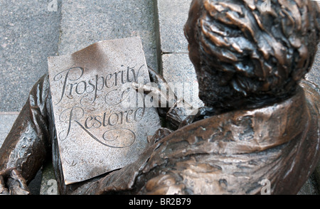 Thomas Attwood Statue, Skulptur, in Chamberlain Quadrat, Birmingham Stockfoto