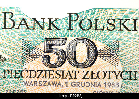 Banknote Polnisch Stockfoto