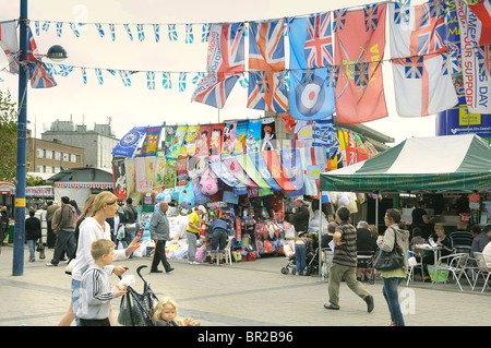 Birminghams Bull Ring im freien Markt. Stockfoto