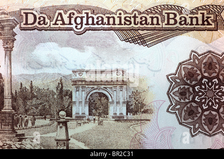 Afghanistan-Banknote Stockfoto