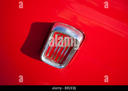 Ein Vintage FIAT Abzeichen auf ein altes Auto Stockfoto