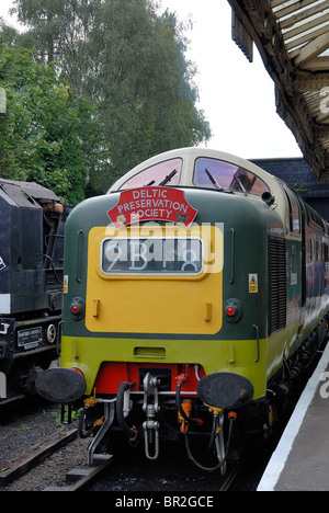 Alycidon deltic Diesellok am großen Hauptbahnhof Loughborough England uk Stockfoto