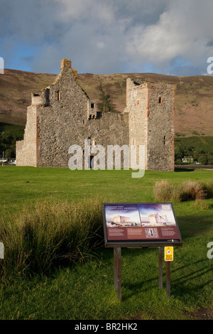 Lochranza Castle in der Isle of Arran, Schottland Stockfoto