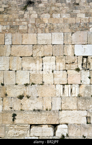 Detail der Westwand ("Heulen"), Jerusalem, Israel Stockfoto